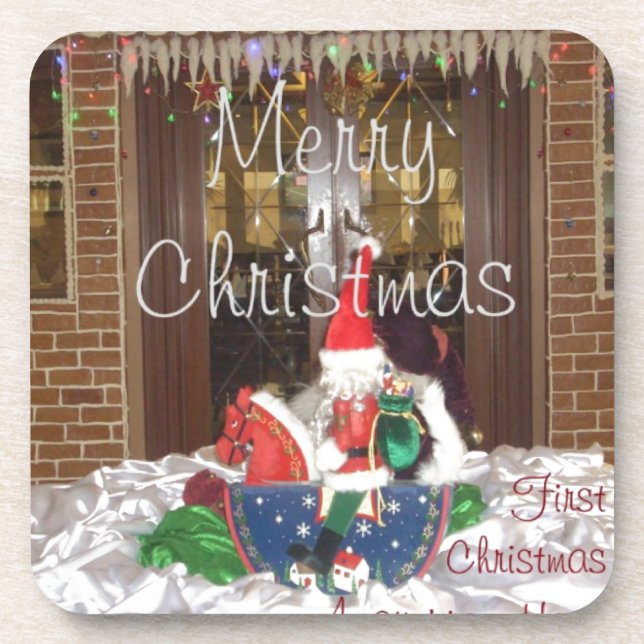 Merry Christmas Holidays Away from Home Collection Coaster (Front)