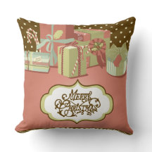 Merry Christmas Holidays Home Decor Throw Pillow