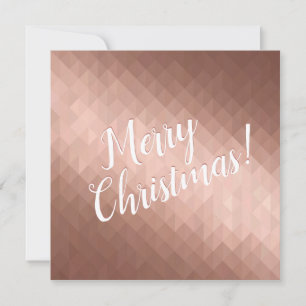 Merry Christmas holidays rose gold chic design 