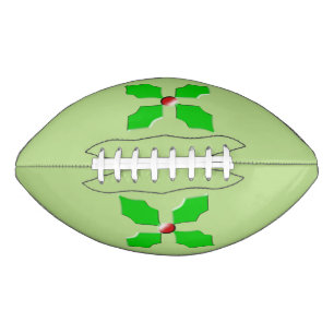 Merry Christmas Holly Football