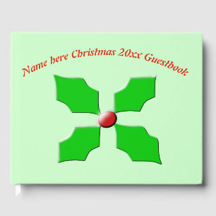 Merry Christmas Holly Guestbook