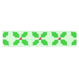 Merry Christmas Holly Table Runner