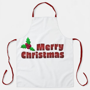 Merry Christmas Home Decor Apron