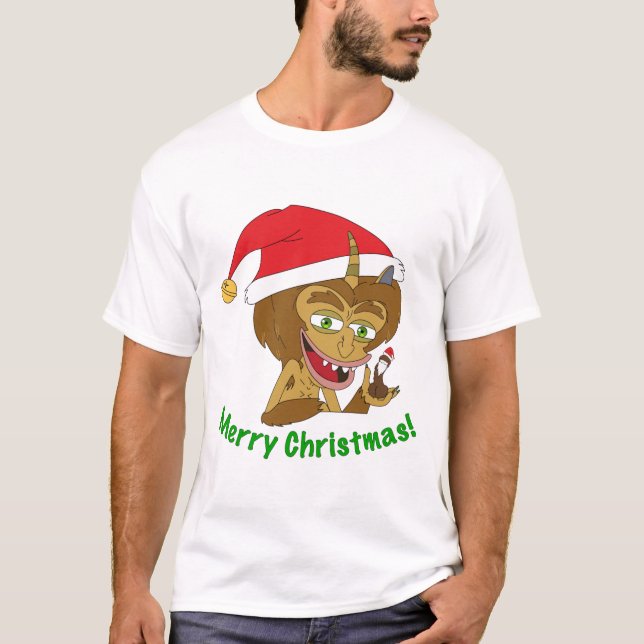 Merry Christmas Hormone Monster  Big Mouth56png56 T-Shirt (Front)