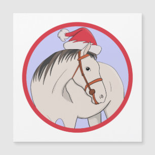 Merry Christmas Horse Magnetic Invitation