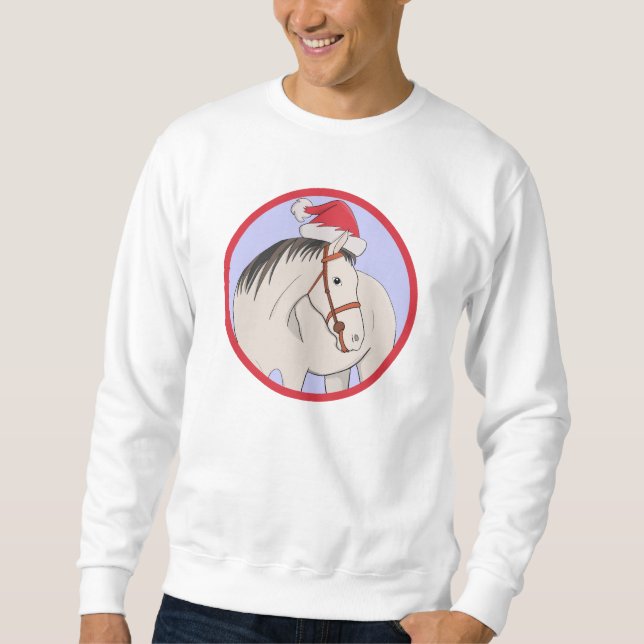 Merry Christmas Horse Sweatshirt (Front)