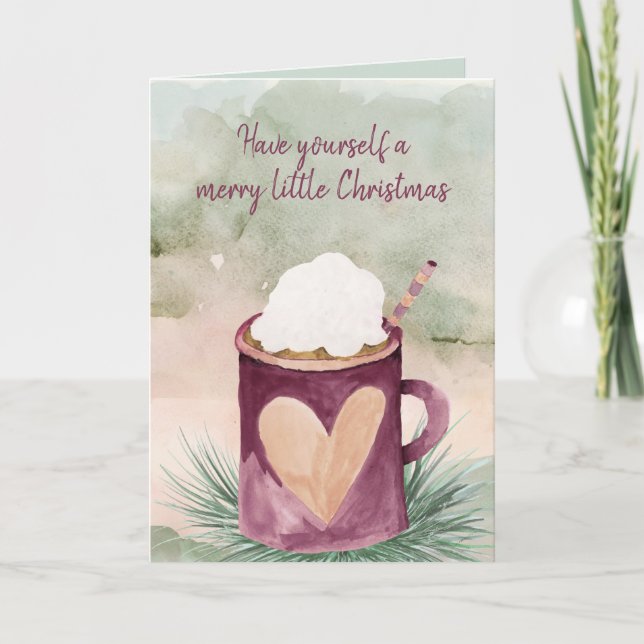 Merry Christmas Hot Chocolate Card (Front)