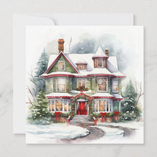 Merry Christmas House Card