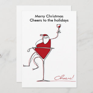 Merry Christmas Humor Santa   Holidays greeting  Holiday Card