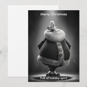 Merry Christmas Humour Santa Holidays greeting Holiday Card
