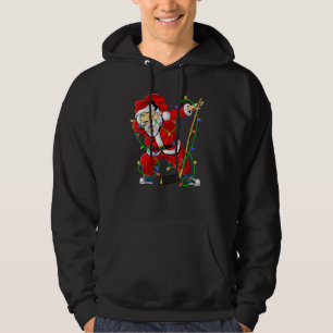 Merry Christmas Ice Hockey Dabbing Santa Claus Hoc Hoodie