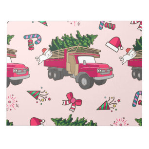 Merry Christmas Icon Pattern - Aesthetic Holiday  Notepad