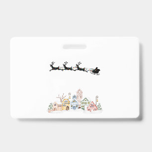 Merry Christmas ID Badge