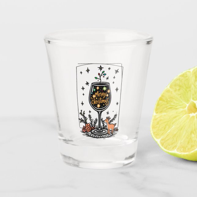 Merry Christmas in a Wine Glass  (Front)