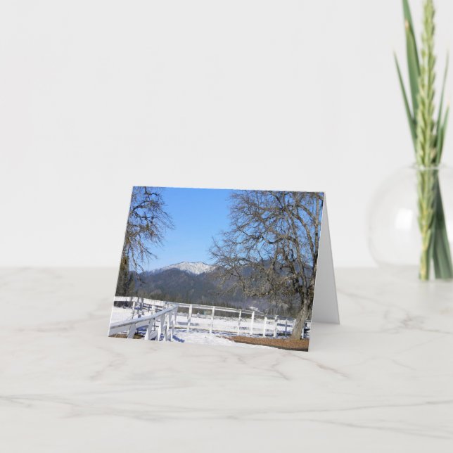 Merry Christmas in Hayfork Card (Front)