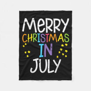 Merry Christmas In July Stars Summer Xmas Men Fleece Blanket
