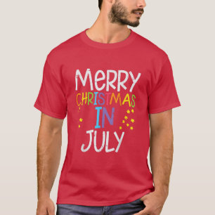 Merry Christmas In July Stars Summer Xmas Men Wome T-Shirt