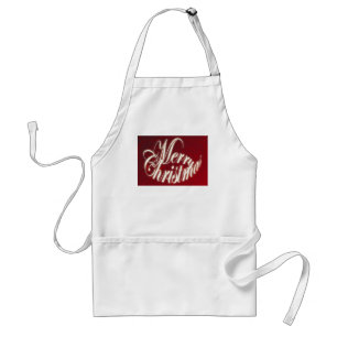 Merry Christmas in Red Apron