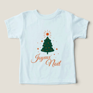 Merry Christmas in red: classic fir tree and cheer