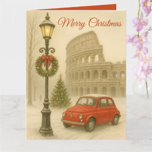 Merry Christmas in Rome Custom Holiday Card