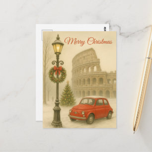 Merry Christmas in Rome – Holiday Art Gift Postcard