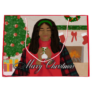 Merry Christmas in the Snow Large Gift Bag