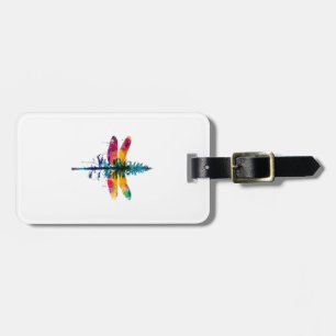 Merry Christmas insect Lover Xmas Dragonfly Christ Luggage Tag