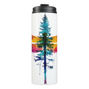 Merry Christmas insect Lover Xmas Dragonfly Christ Thermal Tumbler