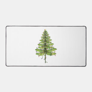 Merry Christmas insect Lover Xmas Dragonfly Desk Mat
