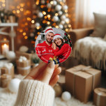 Merry Christmas Insert your Photo Classic Round Sticker<br><div class="desc">Merry Christmas Insert your Photo Classic Round Sticker! Dear buyer,  you can find this adorable Christmas Sticker and many others in my Christmas collection! Just personalise this sticker with your lovely photo! I wish you a Happy New Year and a Merry Christmas!</div>