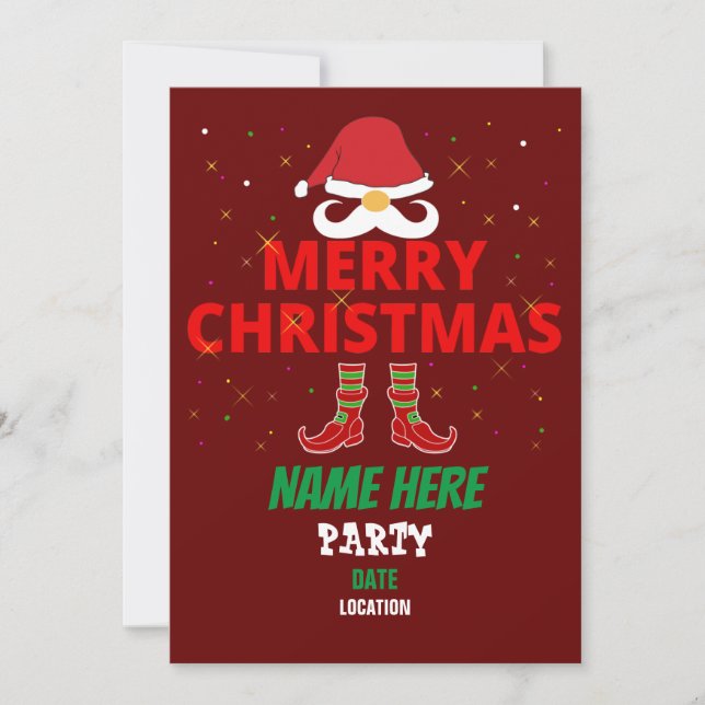 MERRY CHRISTMAS INVITATION (Front)