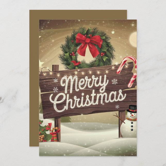 Merry Christmas Invitation (Front/Back)