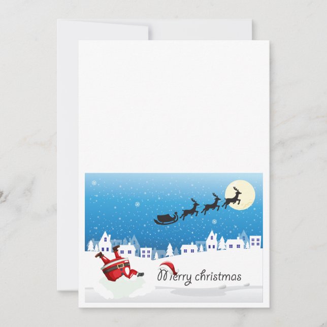 merry christmas invitation card (Front)