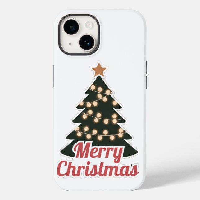 Merry Christmas iPhone 14 Case: Stylish New Model Case-Mate iPhone Case (Back)