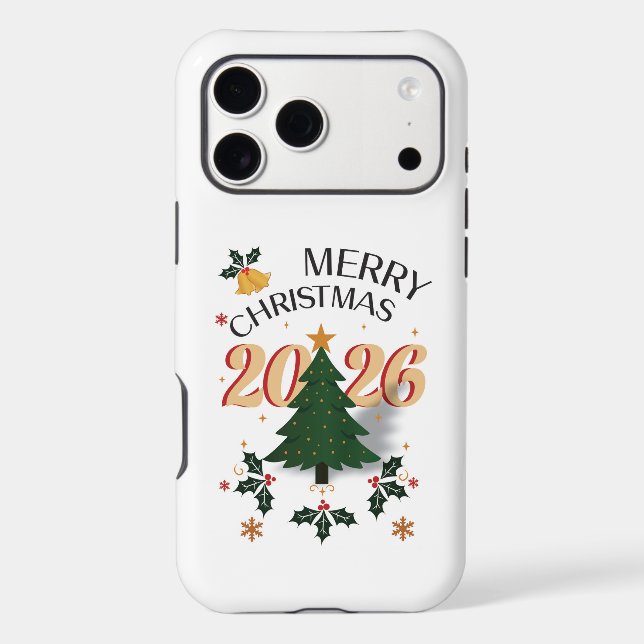 Merry Christmas iPhone 17 Pro Max Case (Back)