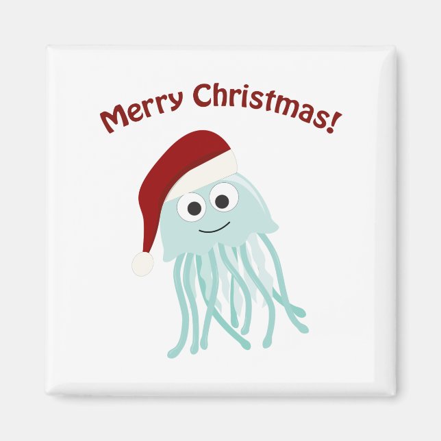 Merry Christmas! Jellyfish Magnet (Front)