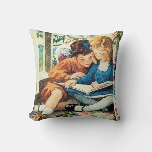 Merry Christmas, Jessie Willcox Smith Fine Art Cushion (Front)