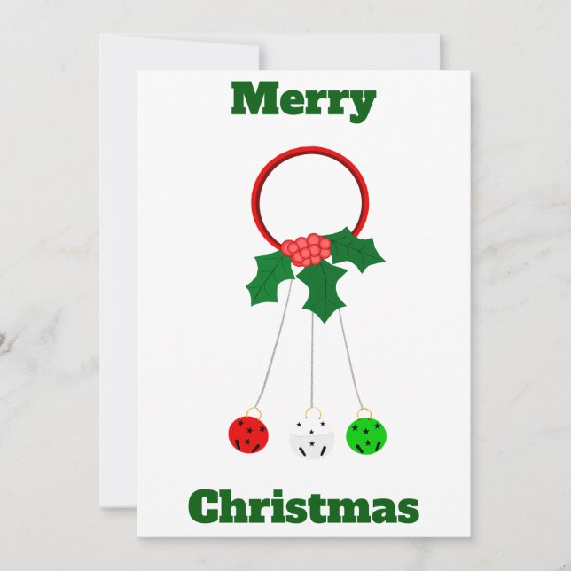 Merry Christmas Jingle Bells Card (Front)