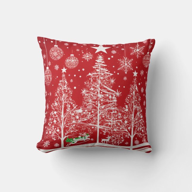 Merry Christmas Joy Clipart Design Cushion (Front)
