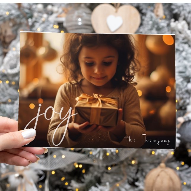 Merry Christmas, joy greeting card (Creator Uploaded)
