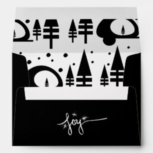 Merry Christmas Joy Hand Lettering  Camper Envelope