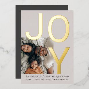 Merry Christmas Joy Personalised Photo