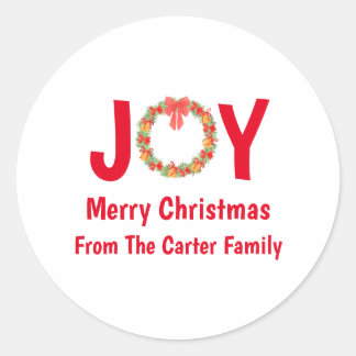 Merry Christmas Joyful Stickers