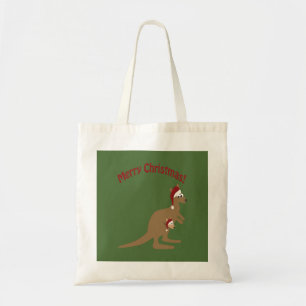 Merry Christmas Kangaroos Tote Bag