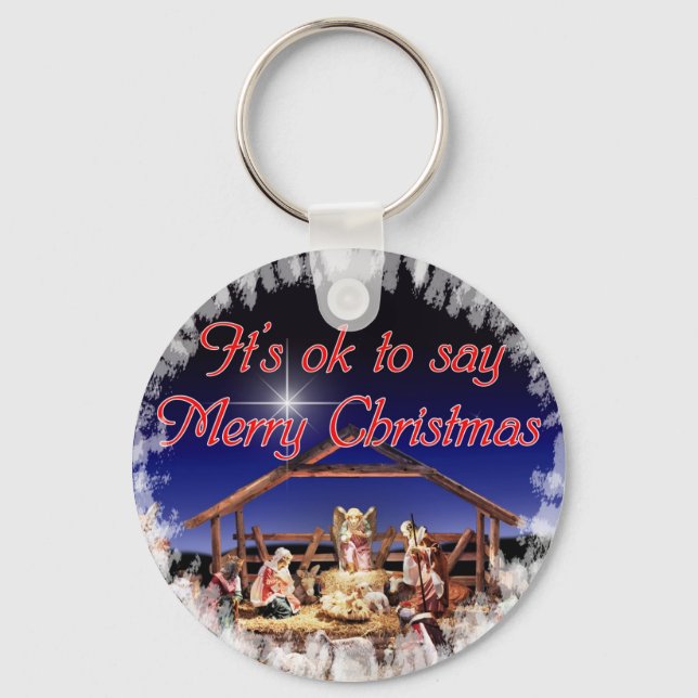 Merry Christmas Key Chain (Front)