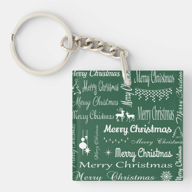 Merry Christmas Key Ring (Front)