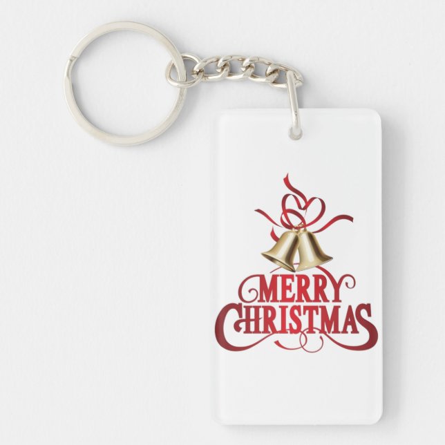 Merry Christmas  Key Ring (Front)