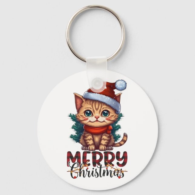 Merry Christmas  Key Ring (Front)