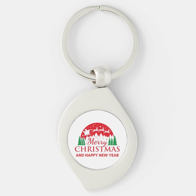 Merry Christmas  Key Ring (Front)