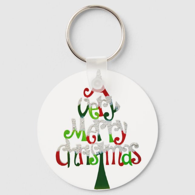 Merry Christmas Key Ring (Front)